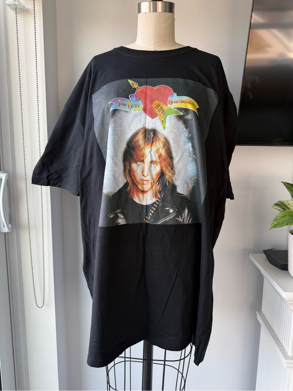 Tom Petty Heartbreakers Graphic Band Tee - Black with Colorful Print